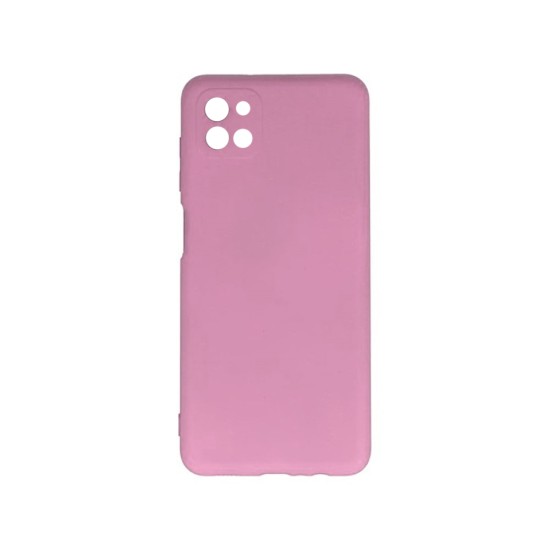 Capa de Silicone com Moldura de Câmera para Samsung Galaxy A22 5g Rosa